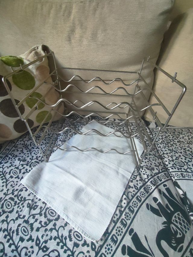 botellero apilable de metal