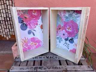 Antiguo cajón madera