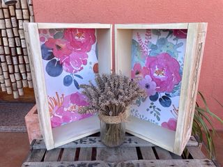 Antiguo cajón madera