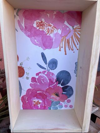 Antiguo cajón madera