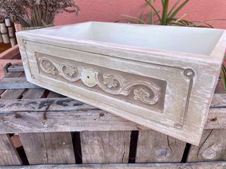 Antiguo cajón madera