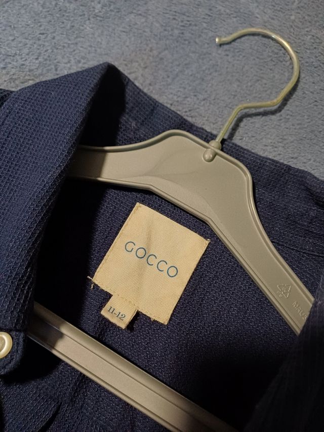 Camisa azul marino GOCCO, 11-12 años