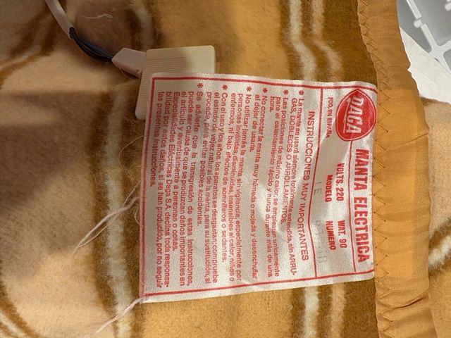 Manta electrica grande