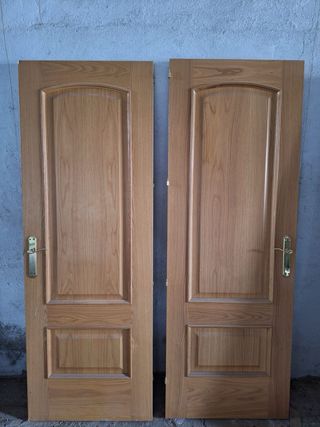 Puertas madera maciza de roble