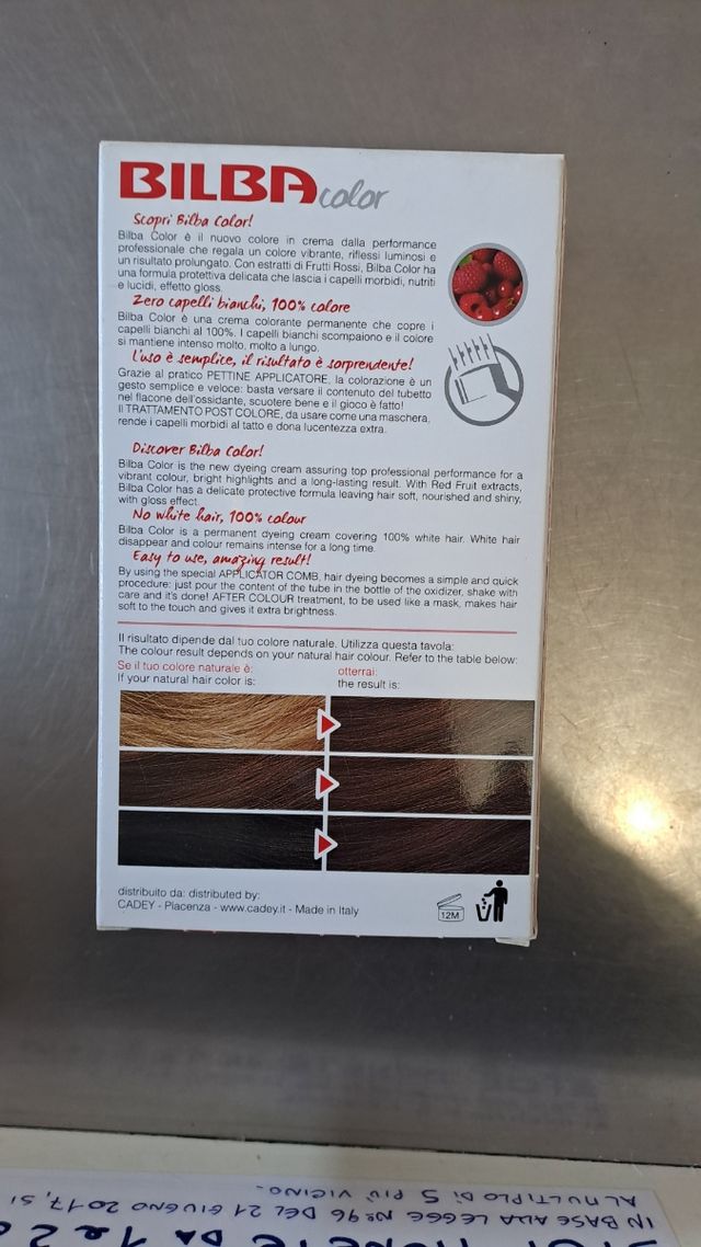 Tinta colorante per capelli BILBA 7/0