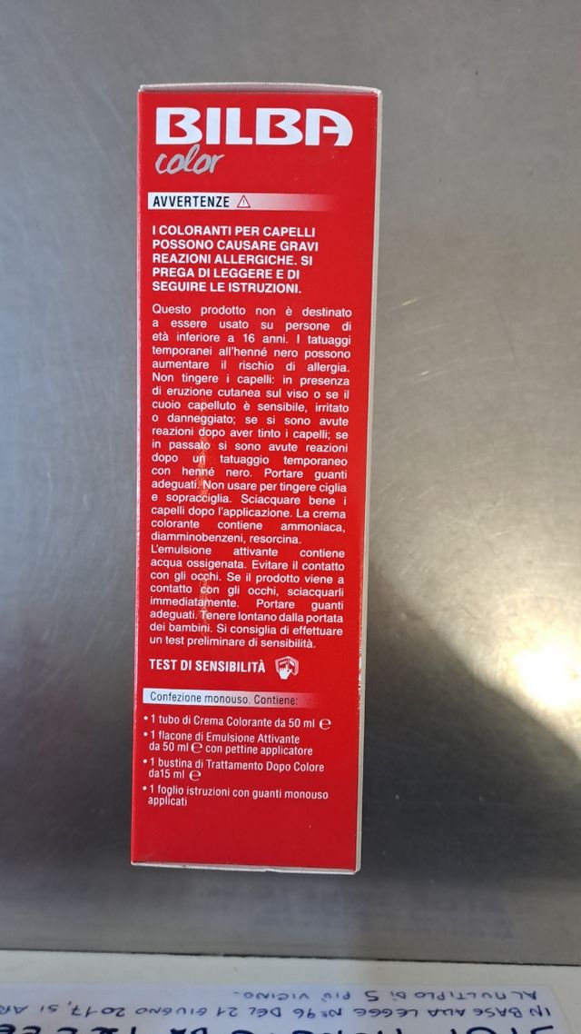 Tinta colorante per capelli BILBA 7/0