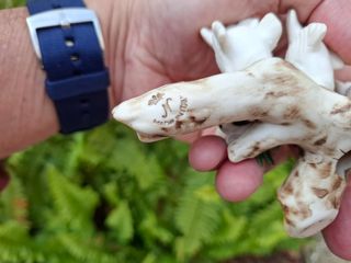 Porcelana, Palomas sobre rama con flores