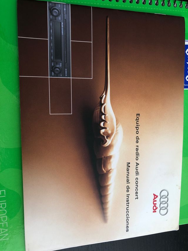 AUDI CONCERT ORIGINAL CON MANUAL Y CODIGO