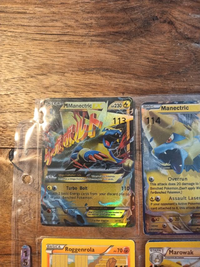 Lote de cartas Pokémon perfecto estado