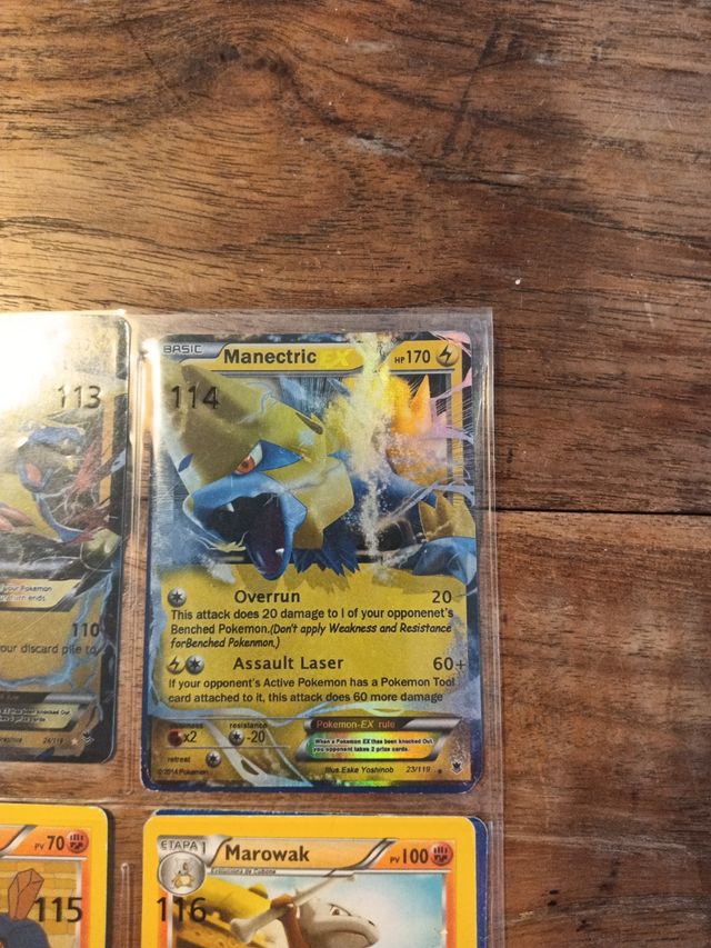 Lote de cartas Pokémon perfecto estado