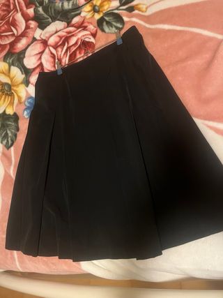 Gonna nera in taffeta’ tg 50