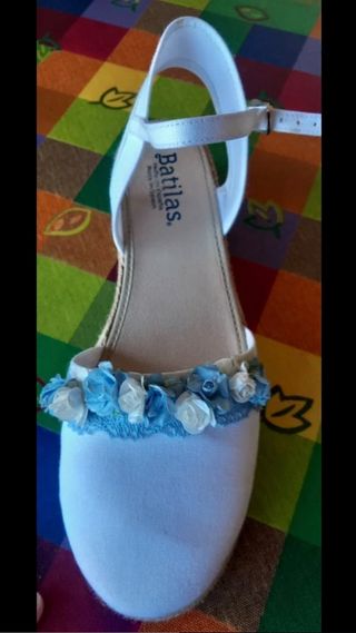 Alpargatas comunion número 38