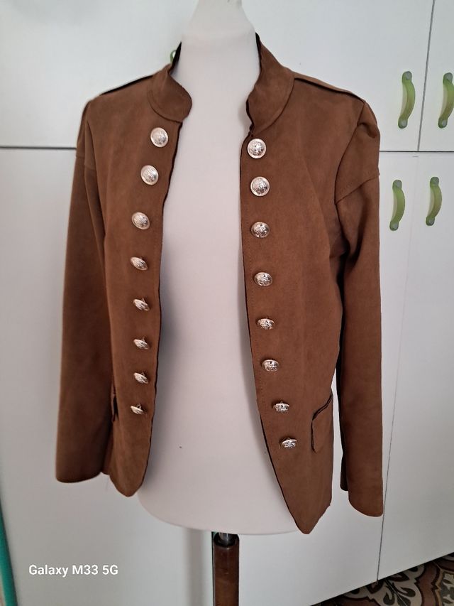 Giacca donna effetto camoscio