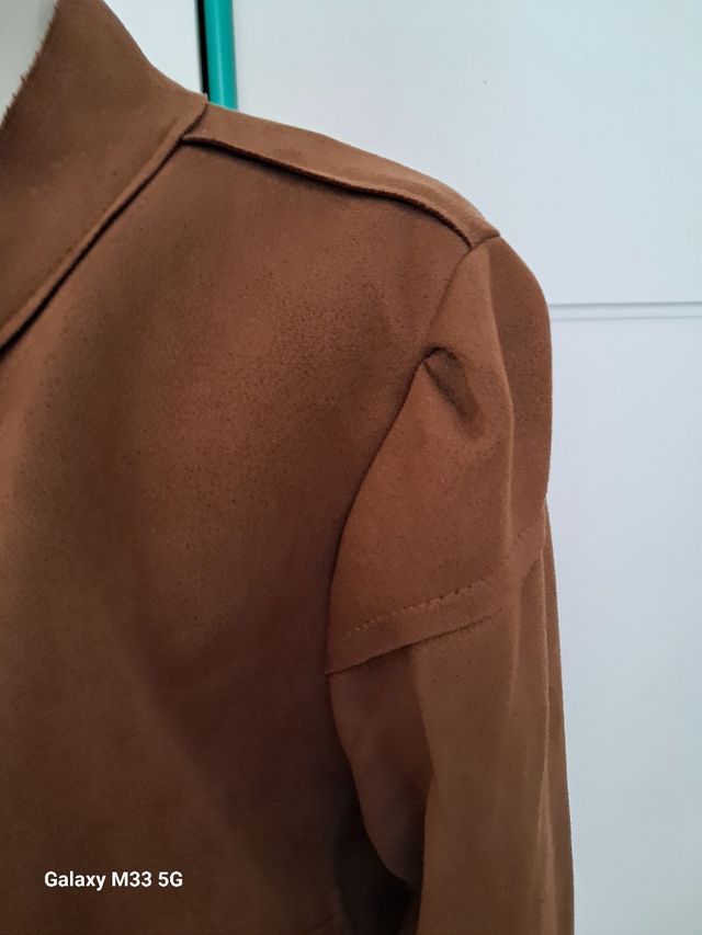 Giacca donna effetto camoscio