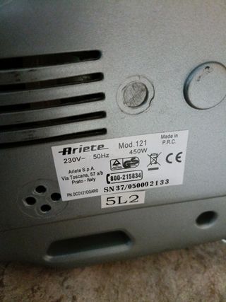 Panificadora Ariete cocina express