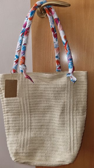 Bolso bandolera de paja mujer