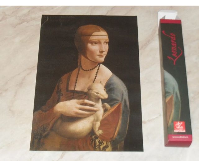 Tela Leonardo Dama con l'ermellino EDITA