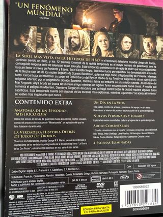 Juego de tronos  5 temporadas DVD
