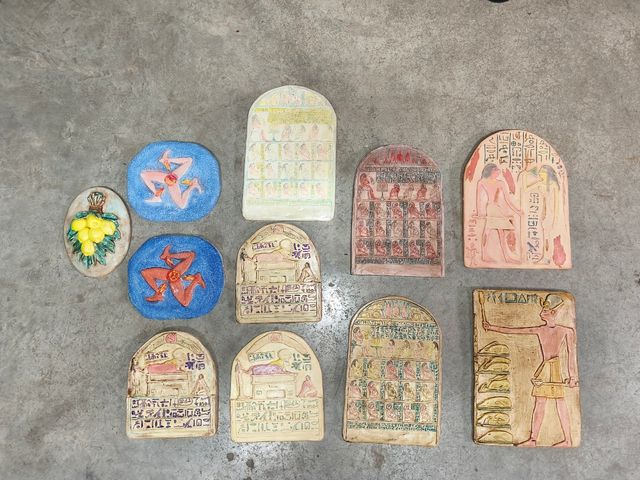 Tablillas de escayola egipcias