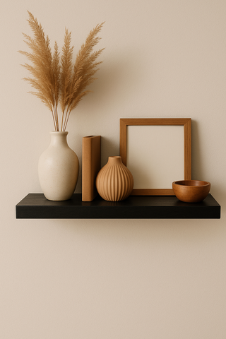 lote  3 Estanterías Negra rústica