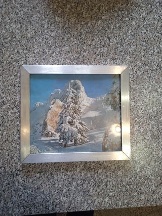 Quadretto paesaggio innevato