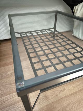 Mesa baja IKEA cristal 