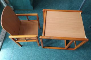 Trona convertible mesa y silla