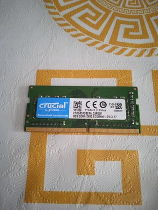 MEMORIA RAM 8G DDR4 CRUCIAL 