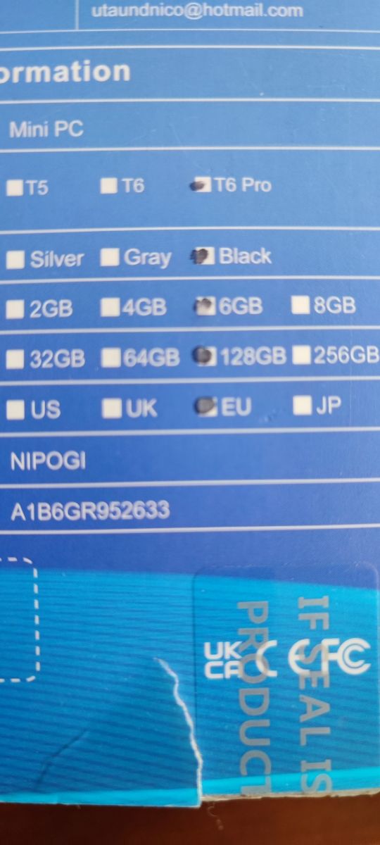 NiPoGi T6 Pro Mini PC Stick