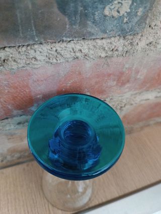 Pequeña Copa antigua vidrio