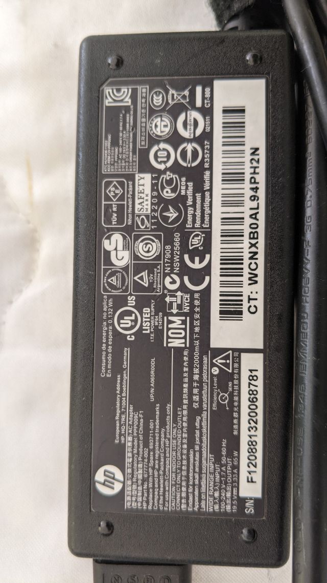 Carregador HP Original