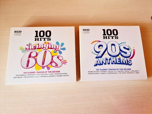 Lote 100 Hits 60s y 100 Hits 90s Anthems