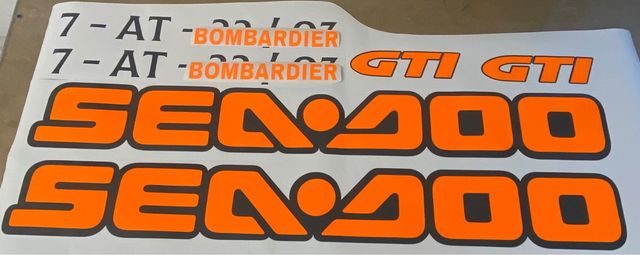 Pegatinas moto de agua personalizadas