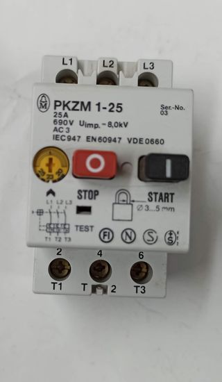 PKZM1-25 Interruttore Protezione Motore - 20 -25A