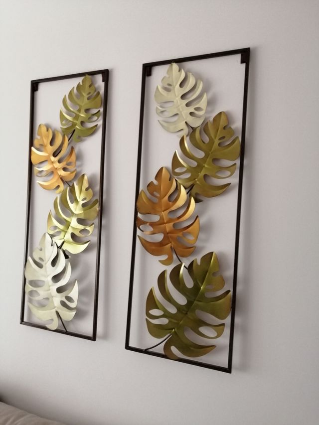 Cuadros de forja hojas costillas Adam