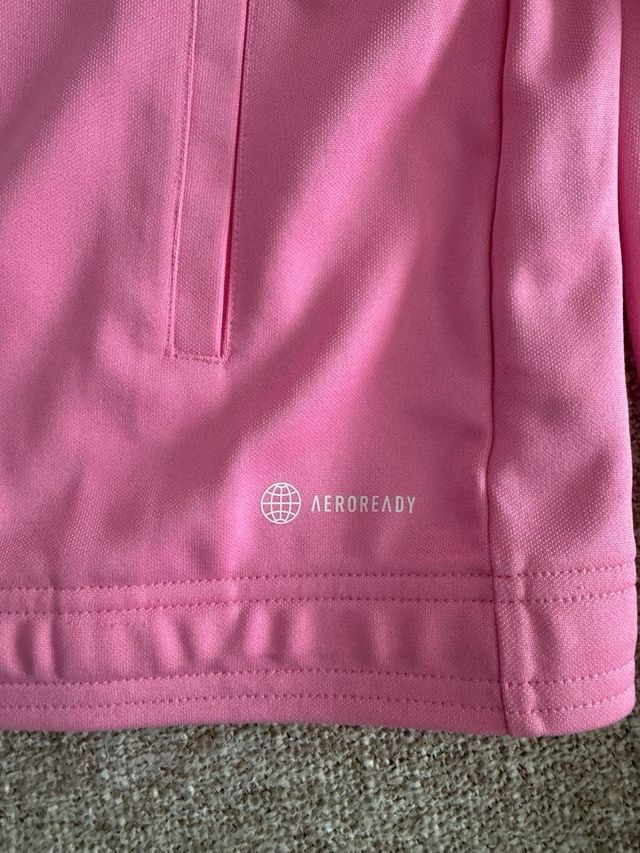 Sudadera ADIDAS con cremallera color rosa