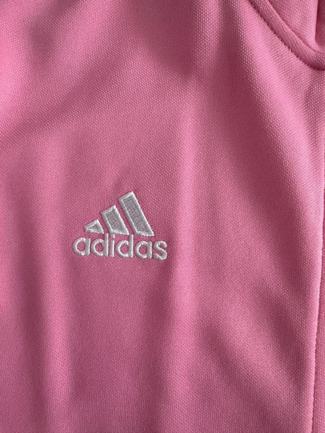 Sudadera ADIDAS con cremallera color rosa