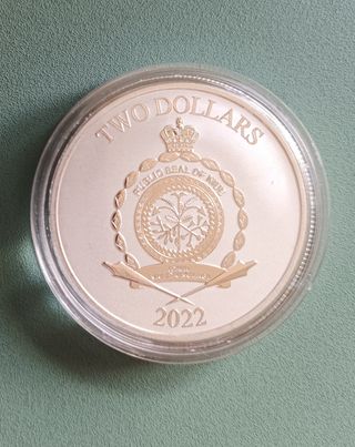 Moneda onza plata 2 dolares Niue Grogu 2022