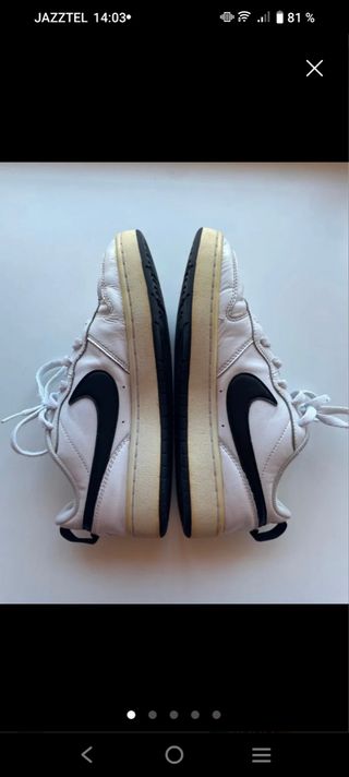 Bambas Nike  39 blanco y negro.de batalla 