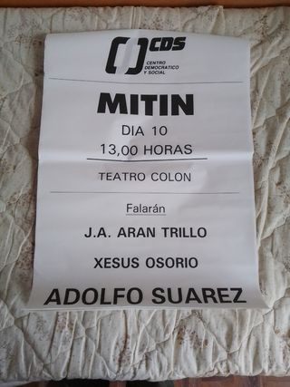 Cartel Adolfo Suárez CDS