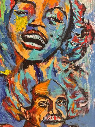 retrato acrilico iconos eternos