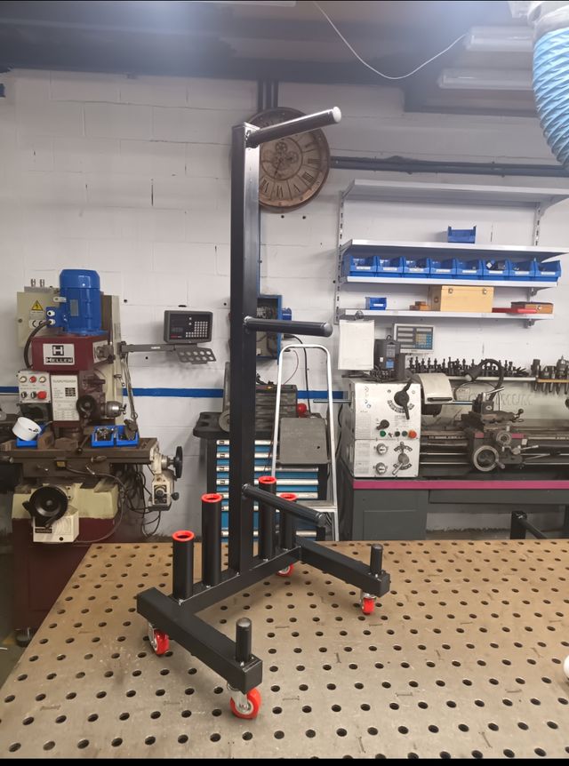 Soporte de discos de pesas y barras