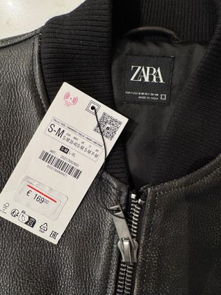 Cazadora Zara de piel 