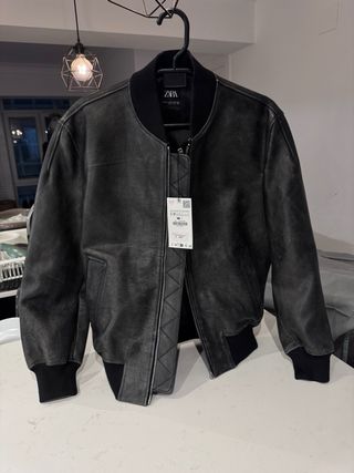 Cazadora Zara de piel 