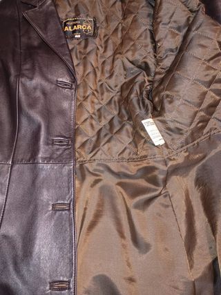 Gabardina cuero mujer Talla 38