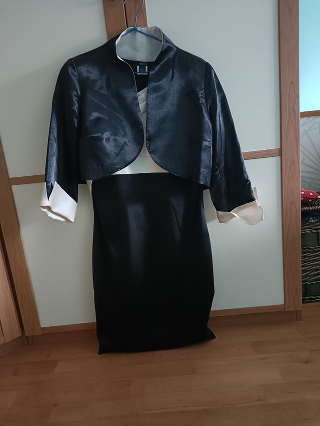 Vestido fiesta y chaqueta talla 40