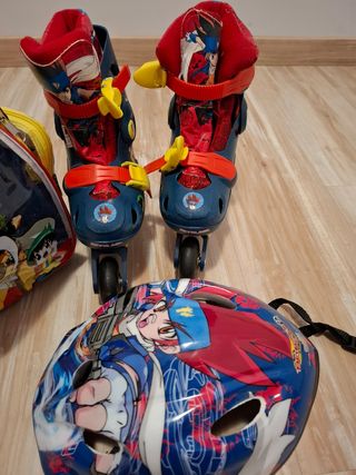 Juego de patines niño