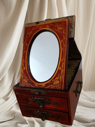 PRECIO FINAL!!!Tocador,joyero oriental vintage.