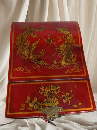 PRECIO FINAL!!!Tocador,joyero oriental vintage.