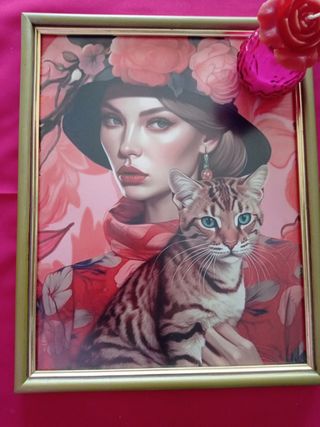 Mujer Con Gato